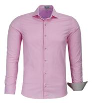 Camisa Social Amil Masculina Slim Elastano Passa Fácil 1766