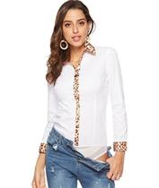 Camisa Social Body Feminina Manga Longa Ou Curta Tipo Colan