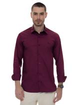 Camisa Social Classic Fio 50 Yacht Master - Vinho