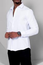 Camisa Social Corte Slim Tecido Premium