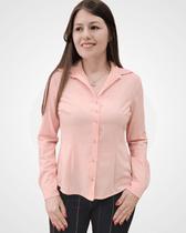 Camisa social feminina de crepe