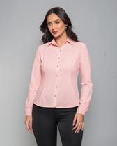 Camisa Social Feminina Manga Longa de botões Casual básica Elegante