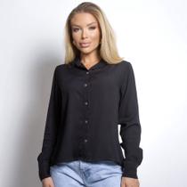 Camisa Social Feminina Manga Longa de Botões Casual Básica Uniforme Elegante Camisa Social Feminina Manga Longa de Botões Casual Básica Uniforme Elegante