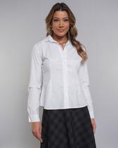 Camisa Social Feminina Manga Longa de Botões Não Amassa Básica Uniforme Camisa Social Feminina Manga Longa de Botões Não Amassa Básica Uniforme