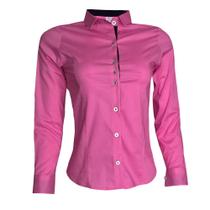 Camisa Social Feminina Manga Longa Rosa Camisa Social Feminina Manga Longa Rosa