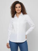 Camisa Social Feminina Manga Longa Slim Branca Camisa Social Feminina Manga Longa Slim Branca