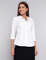 Camisa Social Feminina meia manga de botões Básica Uniforme Executiva Camisa Social Feminina meia manga de botões Básica Uniforme Executiva