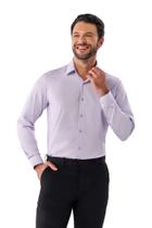 Camisa Social Fibra de Bambu Modern Echoes Arrow - Lilás