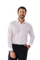 Camisa Social Fibra De Bambu Timeless Slim Arrow - Branco