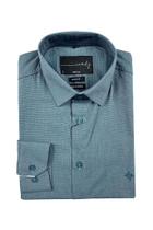 Camisa Social Fil a Fil Regular Ctravate Manga Longa Sem Bolso - Caw Camisa Social Fil a Fil Regular Ctravate Manga Longa Sem Bolso - Caw