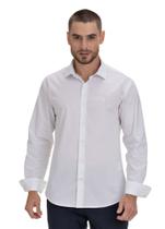 Camisa Social Fine Cotton Fio 50 Slim Fit Arrow - Branco Camisa Social Fine Cotton Fio 50 Slim Fit Arrow - Branco