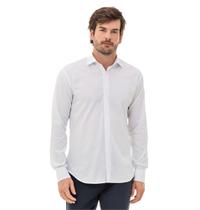 Camisa Social Fio 50 Slim Fit Yacht Master - Branco