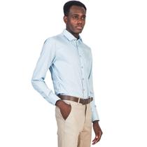 Camisa Social Fio Bambu Masculina Slim Fit Tecido