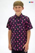 Camisa Social Flamingo Juvenil