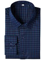Camisa social GIANEN Wrinkle Free Plaid Gingham Check para homens Camisa social GIANEN Wrinkle Free Plaid Gingham Check para homens