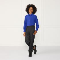 Camisa Social Infantil Azul Royal Manga Longa + Calça Preta Camisa Social Infantil Azul Royal Manga Longa + Calça Preta