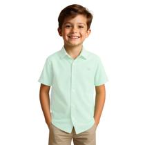 Camisa Social Infantil Manga Curta Menino Camisa Social Infantil Manga Curta Menino