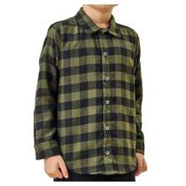 Camisa Social Infantil Masculina Luc..Boo Flanelada Xadrez