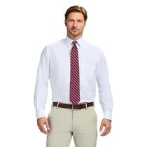 Camisa social IZOD Regular Fit, manga comprida, sem rugas, branca Camisa social IZOD Regular Fit, manga comprida, sem rugas, branca
