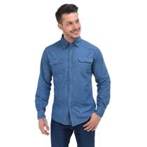 Camisa Social Jeans Masculina