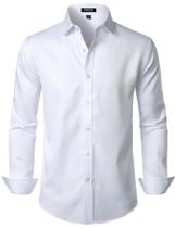 Camisa social JEMITOP Wrinkle Free Stretch Satin Silk White S Camisa social JEMITOP Wrinkle Free Stretch Satin Silk White S