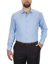 Camisa social Kenneth Cole UNLISTED para homens grandes e altos azul claro