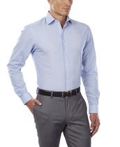 Camisa social Kenneth Cole UNLISTED Slim Fit Blue Masculina
