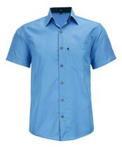 Camisa Social Lbl Masculina Manga Curta Clássica 3024