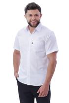Camisa Social LBL Masculina Manga Curta Com Bolso Dia A Dia 3028