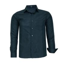 Camisa Social LBL Masculina Manga Longa Comfort Com Bolso Fácil Passar 3027