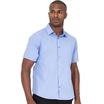 Camisa social lisa masculina manga curta Camisa social lisa masculina manga curta