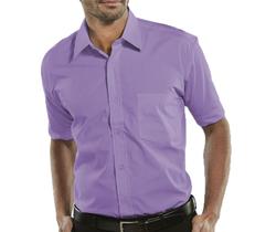 Camisa Social Manga Curta 100 Microfibra Masculina Lilás Bom Pano Camisa Social Manga Curta 100 Microfibra Masculina Lilás Bom Pano