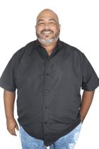 Camisa Social Manga Curta Extra Grande Plus Size Masculina HF - Tecido Suave e Resistente