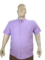 Camisa Social Manga curta plus size 3096 com bolso Camisa Social Manga curta plus size 3096 com bolso