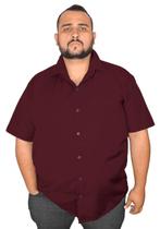 Camisa Social Manga Curta Plus Size Masculina Extra Grande