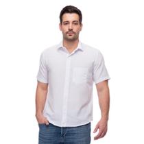 Camisa Social Manga Curta Slim Teodoro Masculina Leve