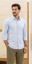 Camisa Social Manga Longa Baumgarten Elegance Slim 200103 Tamanho:3Cor:AzulGênero:Masculino Camisa Social Manga Longa Baumgarten Elegance Slim 200103 Tamanho:3Cor:AzulGênero:Masculino