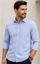Camisa Social Manga Longa Baumgarten Elegance Slim 2931 Tamanho: 4 Cor:AzulGênero:Masculino Camisa Social Manga Longa Baumgarten Elegance Slim 2931 Tamanho: 4 Cor:AzulGênero:Masculino
