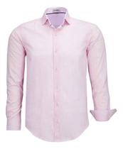 Camisa Social Manga Longa Comfort Amil Algodão Tecido Liso 1866