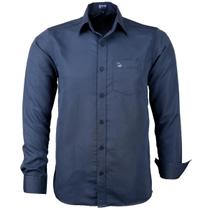 Camisa Social Manga Longa Masculina Comfort Não Amassa C/Bolso