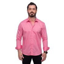 Camisa Social Manga Longa Masculina Estilo Casamento Luxo