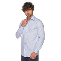 Camisa Social Manga Longa Slim Algodão Nobre Passa Fácil