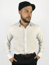 Camisa Social Manga Longa Slim Branca