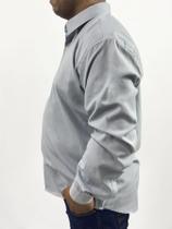 Camisa Social Manga Longa Slim Cinza REF:5021C