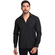 Camisa Social Manga Longa Slim Fit Masculina Conforto