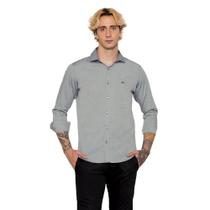 Camisa Social Manga Longa Slim Fit Premium Mescla - Remo Fenut