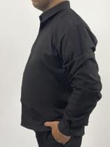 Camisa Social Manga Longa Slim Preta REF:5045C