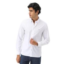 Camisa Social Manga Longa Tommy Hilfiger 1985 Flex Ox Branco