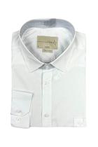 Camisa Social Manga Longa Tric Lisa 100% Algodão com Bolso - Caw Camisa Social Manga Longa Tric Lisa 100% Algodão com Bolso - Caw