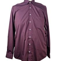 Camisa Social Manga Longa Vinho Zuza 6/7 Plus Size